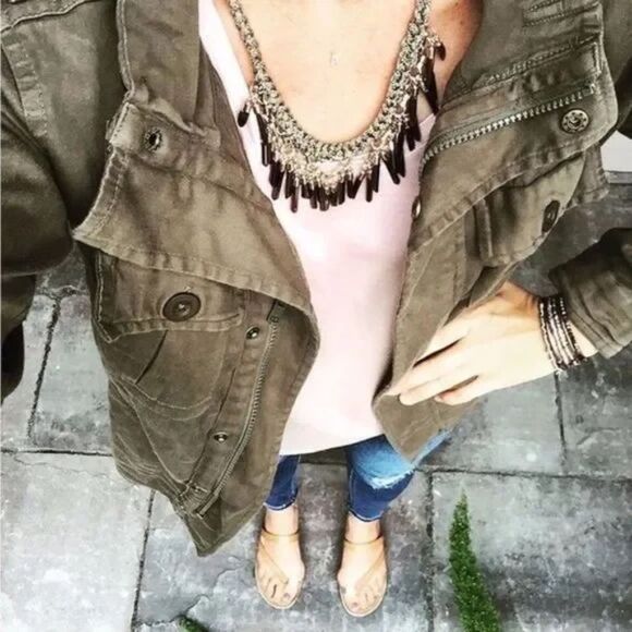 stella & dot ~ bronze shimmering bora fringeβnecklace - Picture 5 of 13